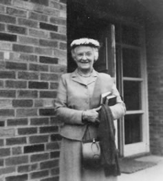 Photo of sister Sarah Bigger, 1956